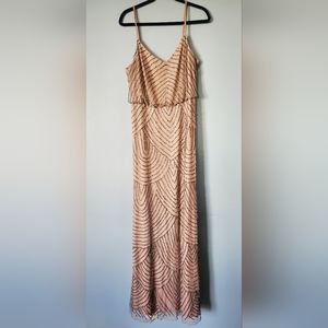 Adrianna Papell blouson beaded gown